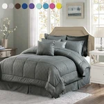 10-PIECE Luxury Queen/king Comforter Set All Season Down Alternative Reversible. Fixed Price $65.69.