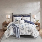 Madison Park Zennia 7 Pc Printed Seersucker Comforter Set W/ Throw Blanket Queen. Fixed Price $42.99.