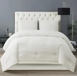 Christian Siriano Kristen, Duvet Cover Set Polyester Striped White Full/ Queen. Fixed Price $69.99.