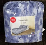 Calvin Klein King Comforter Sham Set Blue Spring Wildflowers Hyacinth. Fixed Price $179.99.