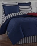 Lanwood Fairfield Square Navy Yard Reversible 8PC Comforter Bedding Sets Blue. Fixed Price $60.00.