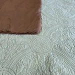 Kohls Queen Comforter Set Shams Farmhouse Seafoam Green Brown Medallion Quilted. Fixed Price $59.95.