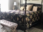 6 Pc Set Ralph Lauren Vtg Charleston King Comforter Black Floral Shams & Cases. Fixed Price $579.88.
