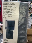 Ikea Kungsblomma Full/queen Duvet & Pillow Shams White/navy Blue New!. Fixed Price $61.20.