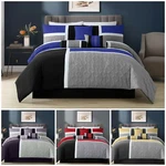 Chezmoi Collection 7-PIECE Patchwork Bedding Set Medallion Quilted Comforter. Fixed Price $84.99.