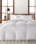 Hotel Collection European Goose Down Medium Comforter, Size Twin (68"X90") White. Fixed Price $247.95.