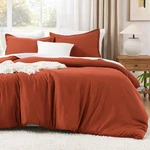 Litanika Comforter King Size Bed Set Burnt Orange, 3 Pieces Terracotta Boho Ligh. Fixed Price $69.25.