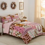 Erosebridal Western Cowgirl Bedding Comforter Sets Print Pink Roo.... Fixed Price $50.89.