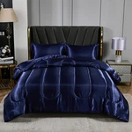 King Size Satin Comforter Set Silk Like Luxury Hotel Bedding 100 Polyester. Fixed Price $119.99.