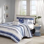 Madison Park Quilt Set Cottage Coastal Design, 6 Piece - All Season, Cove.... Fixed Price $133.92.