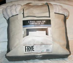 Frye 2" Solid Channel Luxury Faux Fur Queen Comforter 3 Piece Set Beige. Fixed Price $139.99.