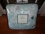 Nip Charisma Luxury Molani Aqua/gray/white King Floral Comforter Shams & Bedskir. Fixed Price $159.79.