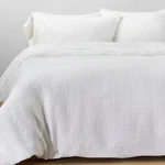 King Textured Chambray Cotton Duvet & Sham Set White - Casaluna. Fixed Price $55.99.