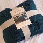 New Threshold King Tufted Diamond Duvet Cover & Sham Set - Dark Teal Free Ship. Fixed Price $44.00.