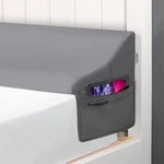 Vekkia Size Bed KING(76"X10"X7"-GAP Under 6"), Grey. Fixed Price $42.99.