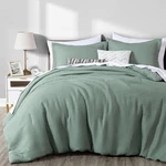 Chezmoi Collection Wilmer 3-PIECE Waffle Weave All Season Bedding Comforter Set. Fixed Price $65.99.
