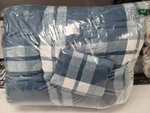 Nautica Crossview Reversible 3 Piece Full/ Queen Comforter Set Navy Plaid Nwot. Fixed Price $84.99.