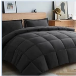 Comforter Queen Gray All Season Down Alternative, Cooling Quilted Duvet Insert. Fixed Price $47.00.