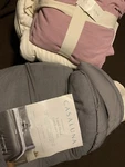 Casaluna Linen Blend Duvet Set, Size King - White. Fixed Price $200.00.