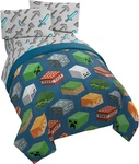 Jay Franco Minecraft Isometric 4 Piece Twin Bed Set - Includes Comforter & Sh.... Fixed Price $72.99.