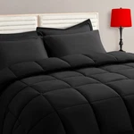 Taimit Size Comforter Set - 7 Pieces, Bag Bedding Queen, Black. Fixed Price $42.29.