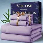 Bamboo Cooling Set Deep Pocket Breathable Bed Queen King Soft. Fixed Price $55.62.