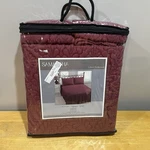 Samantha Collection Burgundy Queen Size 3 Piece Bedspread Set Quilted Maroon. Fixed Price $44.99.