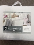 Members Mark Microfiber Diamond Quilted Comforter Set, 4PC, Fits Twin/full. Fixed Price $28.99.