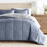 Kaycie Gray Fashion 3PC Reversible Comforter Set - All Season Down Alternative. Fixed Price $75.99.