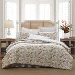 Laura Ashley Cotton Comforter & Sham Sets (bramble Floral-persimmon/wheat). Fixed Price $179.99.