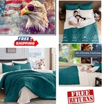 All-season Twin Comforter Set 5-PIECE Microfiber Bedding Ultimate. Fixed Price $60.78.