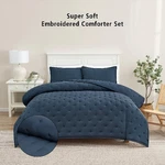 Mainstays Full/queen Comforter Set, Super Soft & Embroidered, 3-PIECE. Fixed Price $57.29.