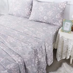 King Size Floral Bedding Set - 100% Cotton, Soft & Hypoallergenic, 4PCS. Fixed Price $148.99.