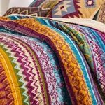 Lodge Siesta Queen Quilt Set : Red Green Southwestern Native Tribal. Fixed Price $124.45.
