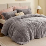 Intelligent Design Malea Shaggy Comforter Set, Long Faux Fur Cozy Down Altern.... Fixed Price $83.15.