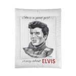 Comforter - She Good Girl Crazy About Elvis Presley Original Artwork. Fixed Price $160.91.