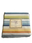 Nwt Eddie Bauer 200 Thread Percale Queen Comforter Cover Striped 100% Cotton. Fixed Price $43.00.