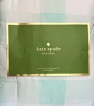 Kate Spade Painted Gingham Green White Full Queen Comforter Set / Shams. Fixed Price $139.95.