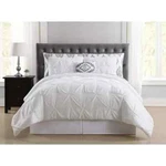 Truly Soft Everyday Pleated Bed In Bag, Queen, Pueblo White, New!. Fixed Price $29.99.