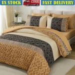 7 Piece Striped Comforter Set Cozy Bedding Bedroom Guest Decoration New. Fixed Price $86.29.