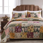 Greenland Home Antique Chic Authentic Patchwork Cotton Quilt Set, Natural,. Fixed Price $104.90.