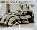 Ink & Ivy Comforter Set Twin Size Black Plaid 2P Farmhouse Rustic. Fixed Price $85.00.
