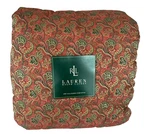 Ralph Lauren Bleecker Street Jacquard Paisley Red Queen Comforter Shams 3 Pc Set. Fixed Price $650.00.
