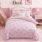Queen Comforter Set Girls, Red Bow Bedding Reversible With Cute Heart. Fixed Price $62.59.