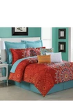 Nip Fiesta Cozumel Twin Reversible Comforter Bedskirt & Sham Set 3PC. Fixed Price $84.59.