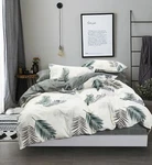 Evergreen Print 100% Cotton Bedding Set: 3PC Or 5PC Duvet Cover All Sizes. Fixed Price $58.79.