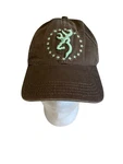 Browning Big Buck Grey 3D Embroidered Deer Stars Antlers Adjustable Hat. Fixed Price $12.00.