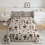Print Comforter Set Size,bone Pattern Bedding 2PCS Kids Twin Dog Paw. Fixed Price $54.99.
