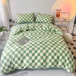 Green White Plaid Comforter Sets Queen Women Sage Checkerboard Grid Be. Fixed Price $123.99.