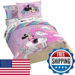 Jay Franco Disney Minnie Mouse Unicorn Dreams 5 Piece Twin Bed Set - Includes. Fixed Price $94.12.